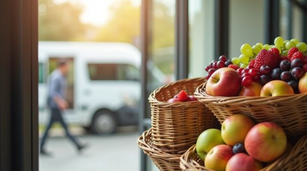Livraison de corbeilles de fruits frais au bureau à Lyon